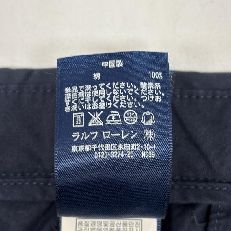 ポロバイラルフローレン Polo by RALPH LAUREN ボトムス ボトムス STRAIGHT FIT ビッグサイズ トラウザー パンツ 38インチ 紺 / ネイビー / navy メンズ USED 古着 中古 50167385