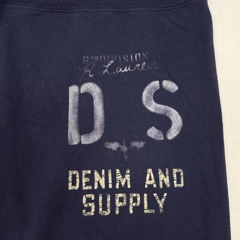 デニムアンドサプライラルフローレン DENIM & SUPPLYRALPHLAUREN ボトムス ボトムス ロゴ プリント スウェット トレーナーパンツ XL 紺 / ネイビー / navy メンズ USED 古着 中古 50167386