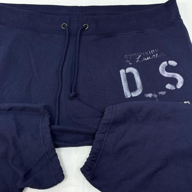 デニムアンドサプライラルフローレン DENIM & SUPPLYRALPHLAUREN ボトムス ボトムス ロゴ プリント スウェット トレーナーパンツ XL 紺 / ネイビー / navy メンズ USED 古着 中古 50167386