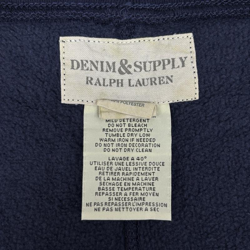 デニムアンドサプライラルフローレン DENIM & SUPPLYRALPHLAUREN ボトムス ボトムス ロゴ プリント スウェット トレーナーパンツ XL 紺 / ネイビー / navy メンズ USED 古着 中古 50167386