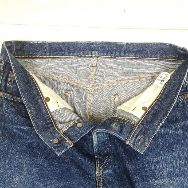 ウエアハウス WAREHOUSE パンツ デニム、ジーンズ 日本製 イエローライン ボタンフライ テーパード スリム デニム パンツ Lot 900 34 インディゴ / インディゴ / Indigo メンズ USED 古着 中古 50167391