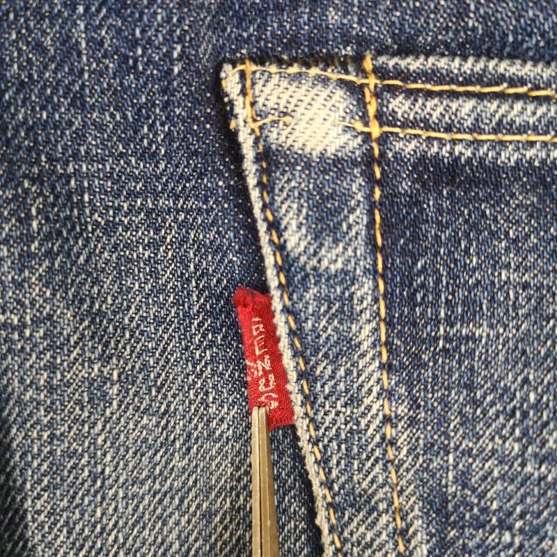 ウエアハウス WAREHOUSE パンツ デニム、ジーンズ 日本製 イエローライン ボタンフライ テーパード スリム デニム パンツ Lot 900 34 インディゴ / インディゴ / Indigo メンズ USED 古着 中古 50167391
