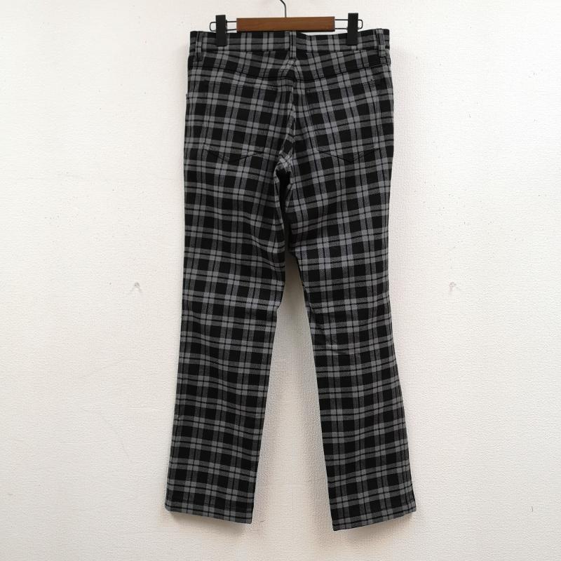 ベンシャーマン Ben Sherman パンツ デニム、ジーンズ 日本製 モノトーン チェック柄 ストレート デニム パンツ BS-22001 32インチ 黒 / ブラック / black X 灰 / グレー / gray メンズ USED 古着 中古 50167393