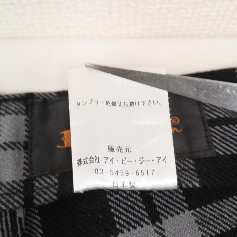 ベンシャーマン Ben Sherman パンツ デニム、ジーンズ 日本製 モノトーン チェック柄 ストレート デニム パンツ BS-22001 32インチ 黒 / ブラック / black X 灰 / グレー / gray メンズ USED 古着 中古 50167393