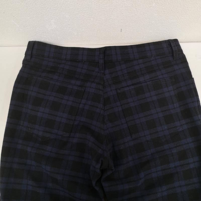 ベンシャーマン Ben Sherman パンツ デニム、ジーンズ 日本製 モノトーン チェック柄 ストレート デニム パンツ BS-22001 32インチ 青 / ブルー / blue X 黒 / ブラック / black メンズ USED 古着 中古 50167394
