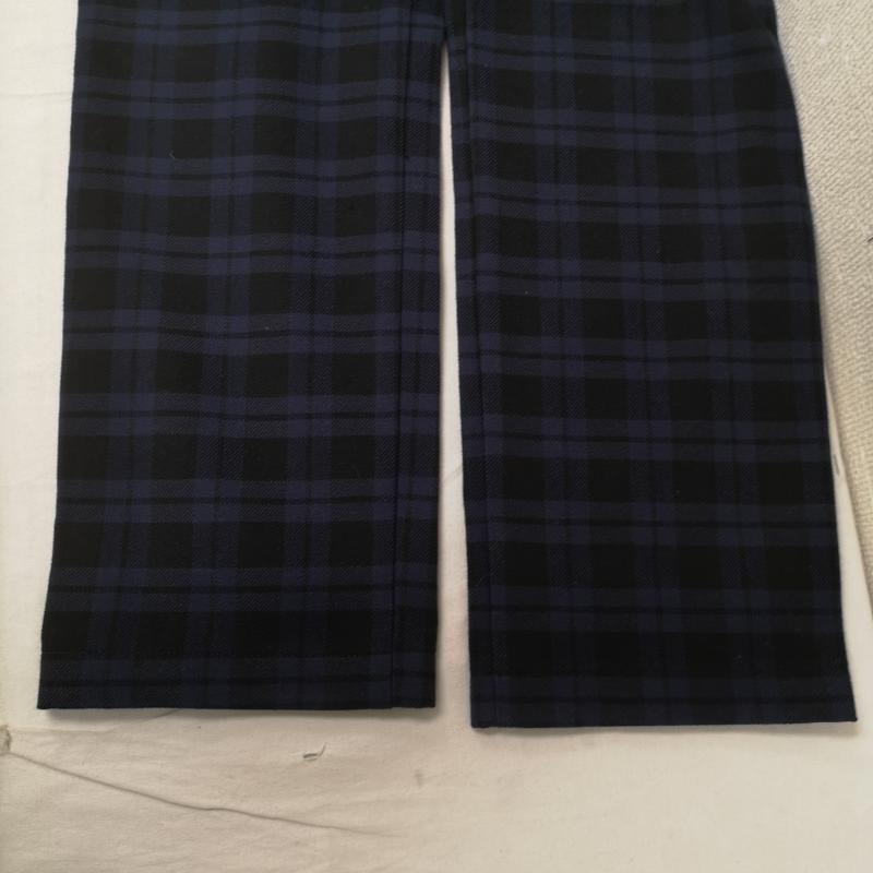 ベンシャーマン Ben Sherman パンツ デニム、ジーンズ 日本製 モノトーン チェック柄 ストレート デニム パンツ BS-22001 32インチ 青 / ブルー / blue X 黒 / ブラック / black メンズ USED 古着 中古 50167394