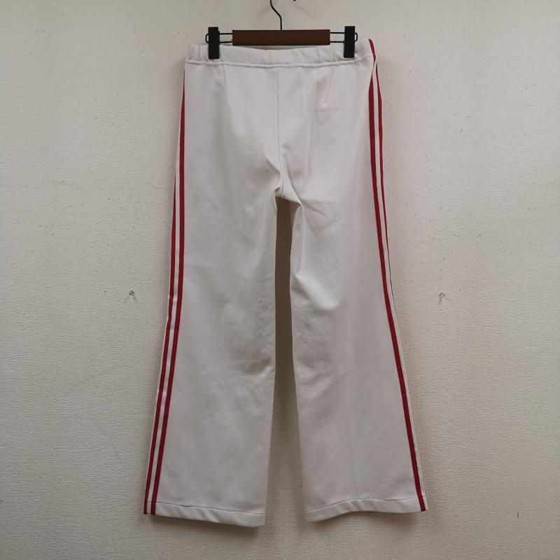 アディダス adidas パンツ スラックス old adidas 3本線 スリーストライプス ピンタック ウエストゴム ジャージ トラックパンツ L 白 / ホワイト / white X 赤 / レッド / red メンズ USED 古着 中古 50167398