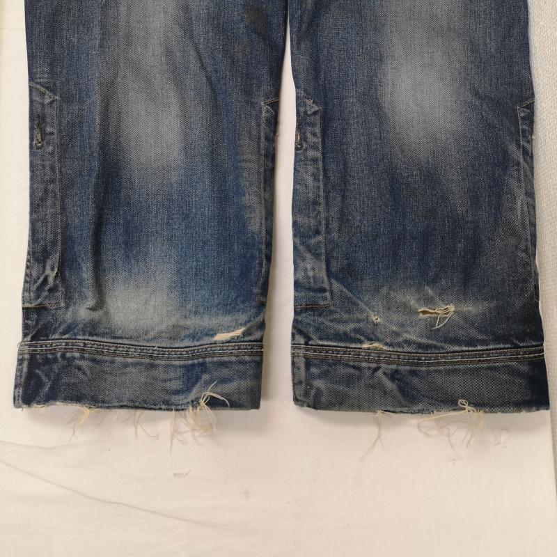 ジースターロゥ G-STAR RAW パンツ デニム、ジーンズ 3301 ニーパッチ 立体裁断 ミリタリー ワーク テーパード ジーンズ デニム パンツ インディゴ / インディゴ / Indigo メンズ USED 古着 中古 50167399