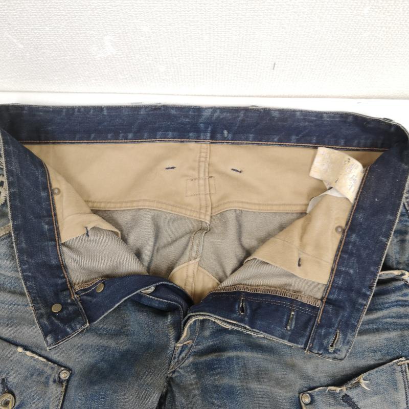 ジースターロゥ G-STAR RAW パンツ デニム、ジーンズ 3301 ニーパッチ 立体裁断 ミリタリー ワーク テーパード ジーンズ デニム パンツ インディゴ / インディゴ / Indigo メンズ USED 古着 中古 50167399