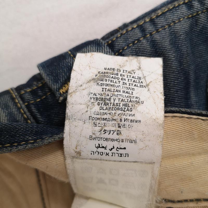 ジースターロゥ G-STAR RAW パンツ デニム、ジーンズ イタリア製 ニーパッチ ワーク 立体裁断 トレイル 5620 テーパード デニム パンツ 32インチ インディゴ / インディゴ / Indigo メンズ USED 古着 中古 50167400