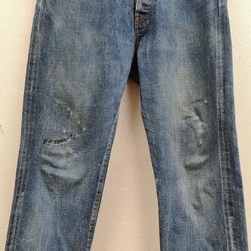 チマラ chimala パンツ デニム、ジーンズ 日本製 赤耳 セルビッチ ボタンフライ ダメージ加工 ジーンズ デニム パンツ 28インチ インディゴ / インディゴ / Indigo メンズ USED 古着 中古 50167401