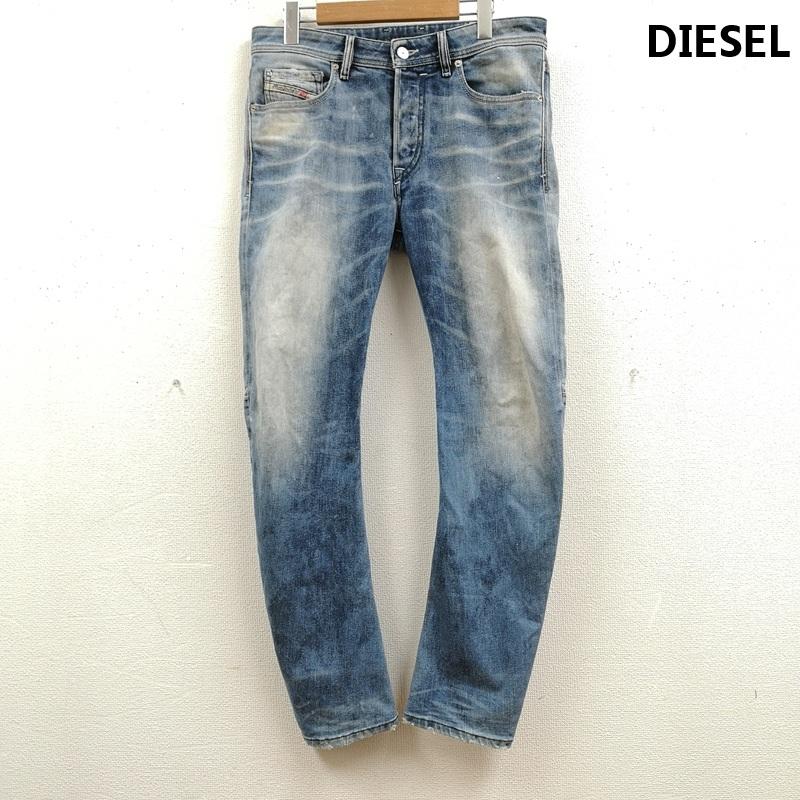 ディーゼル DIESEL パンツ デニム、ジーンズ イタリア製 ボタンフライ 立体裁断 ジーンズ デニム パンツ ROMBEE-XT 30インチ インディゴ / インディゴ / Indigo メンズ USED 古着 中古 50167402