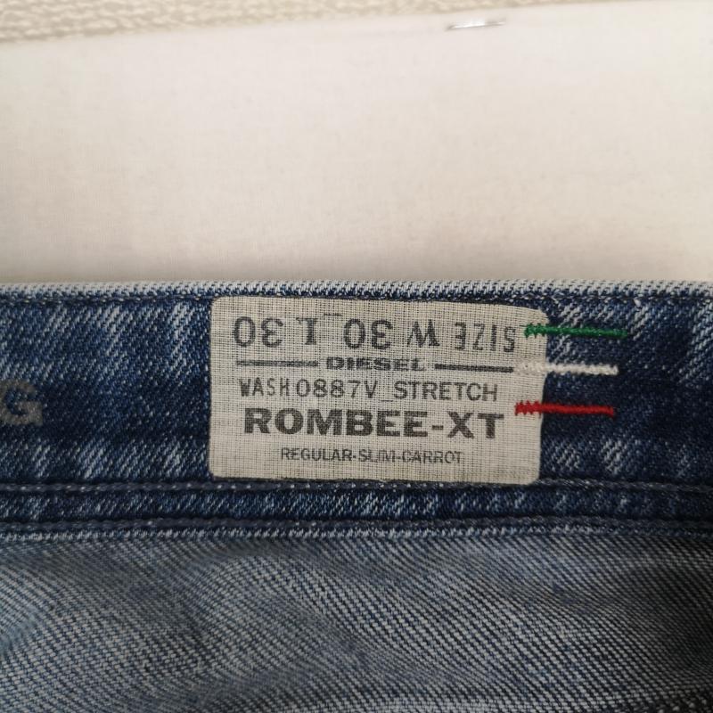 ディーゼル DIESEL パンツ デニム、ジーンズ イタリア製 ボタンフライ 立体裁断 ジーンズ デニム パンツ ROMBEE-XT 30インチ インディゴ / インディゴ / Indigo メンズ USED 古着 中古 50167402