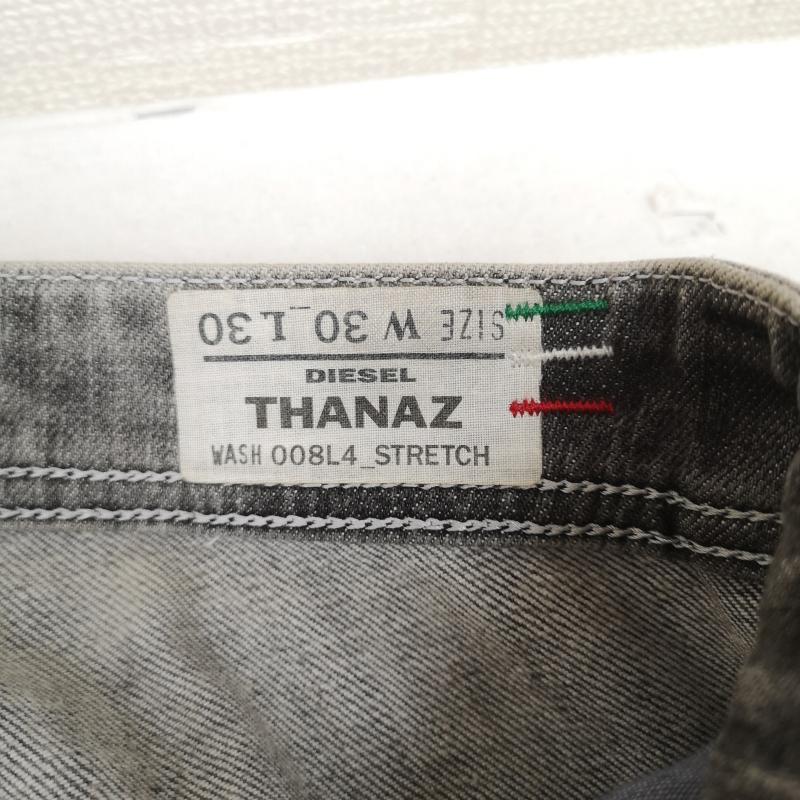 ディーゼル DIESEL パンツ デニム、ジーンズ イタリア製 Y2K ウォッシュ加工 スリム スキニー デニム パンツ THANAZ 30インチ 黒 / ブラック / black X 灰 / グレー / gray メンズ USED 古着 中古 50167404