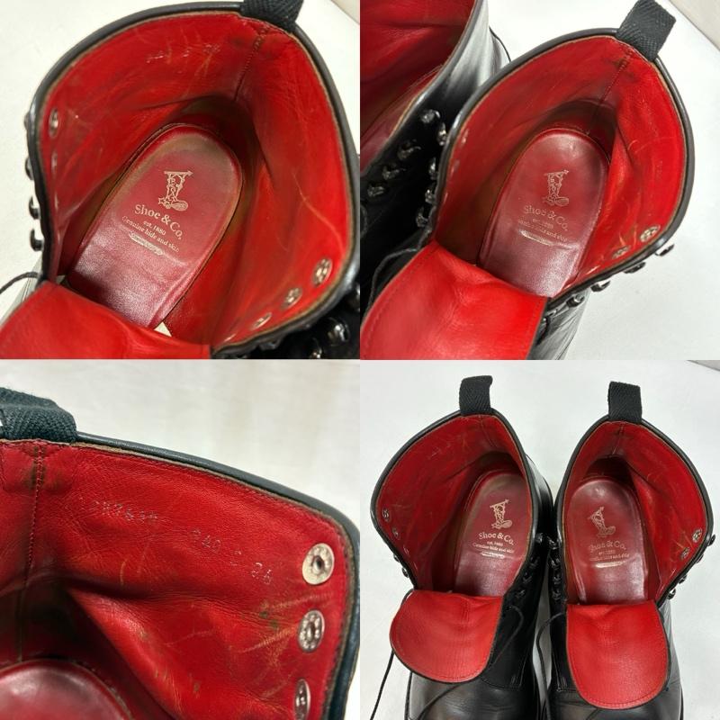 リーガル REGAL ブーツ ショートブーツ REGAL Shoe & Co. 940S オブリークラスト ストレートチップ ダイナイトソール キャップトゥ レザー ブーツ 26.0cm メンズ USED 古着 中古 50167405