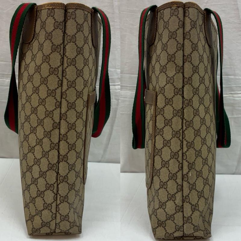 グッチ GUCCI トートバッグ トートバッグ オールド GGスプリーム GGプラス シェリーライン トートバッグ - レディース USED 古着 中古 50167406