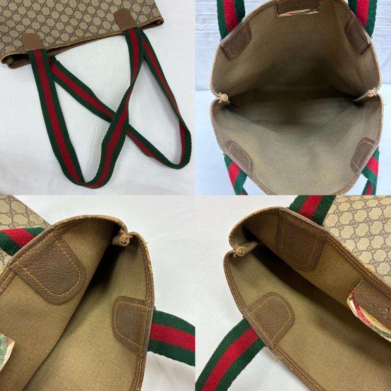 グッチ GUCCI トートバッグ トートバッグ オールド GGスプリーム GGプラス シェリーライン トートバッグ - レディース USED 古着 中古 50167406