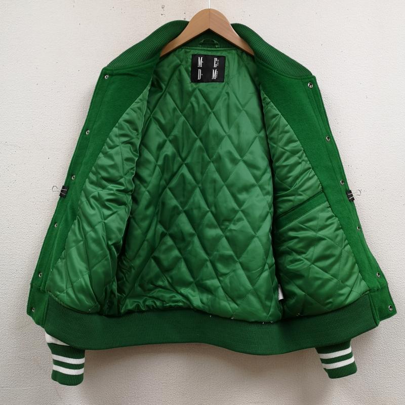 古着 USED ジャケット、上着 ジャンパー、ブルゾン MR.ENJOY DA MONEY M.E.D.M スタジャン バーシティ ベースボール ジャケット L 緑 / グリーン / green メンズ USED 古着 中古 50167412
