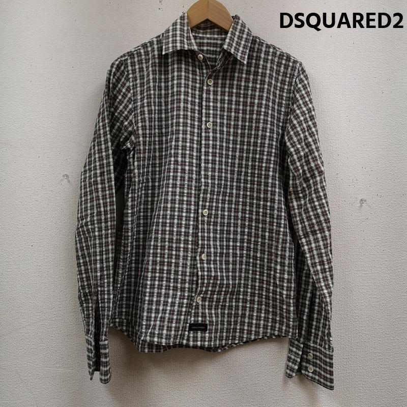 ディースクエアード2 DSQUARED2 シャツ、ブラウス 長袖 イタリア製 ロゴタブ チェック ボタンダウン 長袖 シャツ 71DL069 マルチカラー / マルチカラー / multicolor メンズ USED 古着 中古 50167420