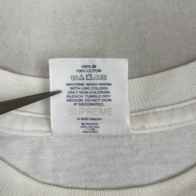 シュプリーム Supreme Tシャツ 半袖 21ss USA製 Raphael Tee ラファエル グラフィック プリント Tシャツ M 白 / ホワイト / white メンズ USED 古着 中古 50167425