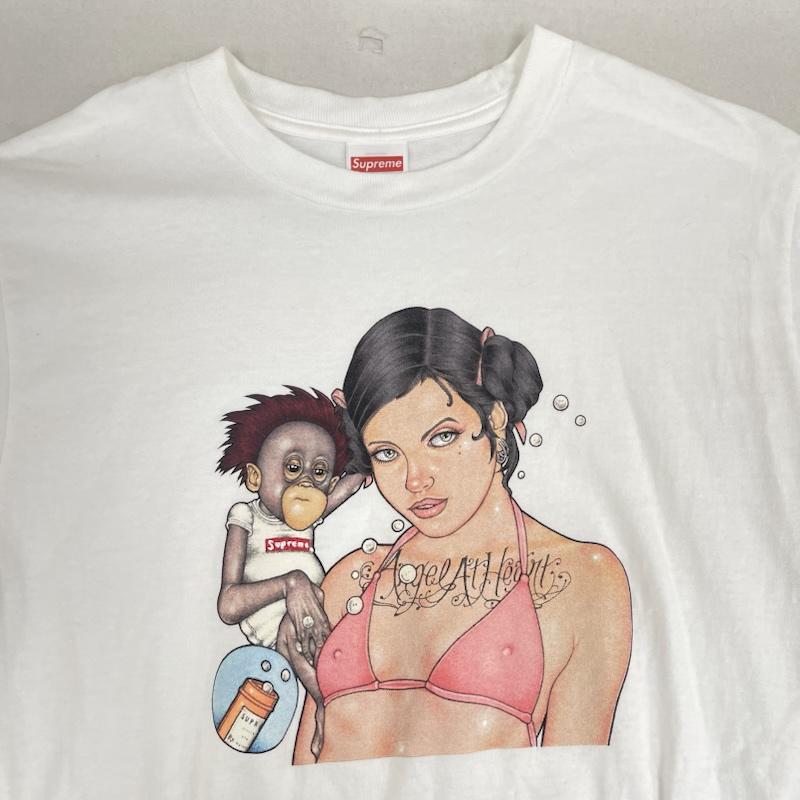 シュプリーム Supreme Tシャツ 半袖 25aw Angel Tee グラフィック ビキニ プリント Tシャツ カットソー S 白 / ホワイト / white メンズ USED 古着 中古 50167426