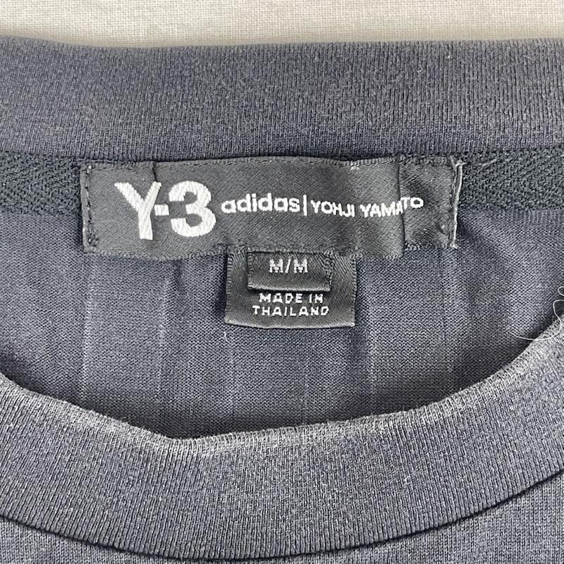 ワイスリー Y-3 Tシャツ 半袖 adidas コラボ Signature Graphic Tee シグネチャーロゴ プリント Tシャツ M 黒 / ブラック / black メンズ USED 古着 中古 50167427