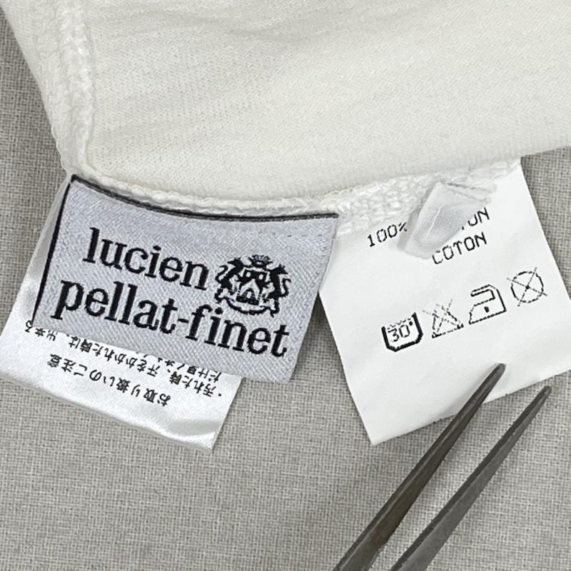 ルシアンペラフィネ Lucien Pellat-Finet Tシャツ 半袖 イタリア製 スカル 骸骨 マリファナ プリント Tシャツ カットソー S 白 / ホワイト / white メンズ USED 古着 中古 50167430