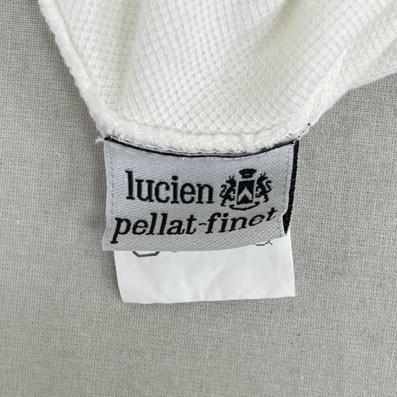 ルシアンペラフィネ Lucien Pellat-Finet ポロシャツ 半袖 イタリア製 ドクロ スカル ロゴ刺繍 カジュアル 半袖 ポロシャツ XS 白 / ホワイト / white メンズ USED 古着 中古 50167432