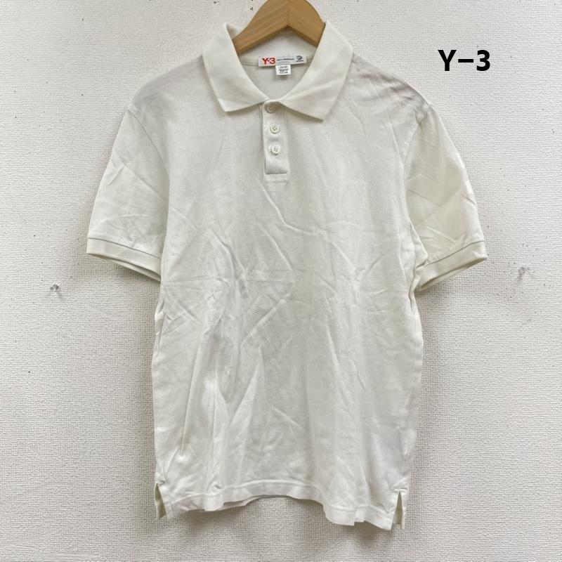 ワイスリー Y-3 ポロシャツ 半袖 adidas コラボ 袖ロゴ カジュアル 半袖 ポロシャツ XS 白 / ホワイト / white メンズ USED 古着 中古 50167433