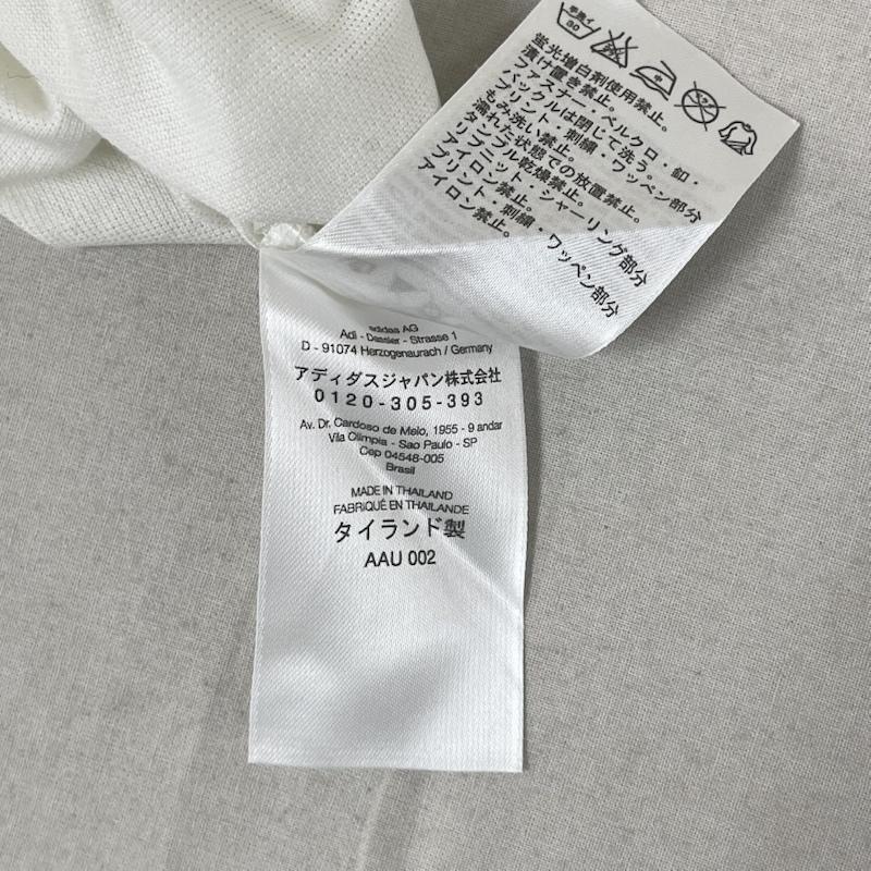 ワイスリー Y-3 ポロシャツ 半袖 adidas コラボ 袖ロゴ カジュアル 半袖 ポロシャツ XS 白 / ホワイト / white メンズ USED 古着 中古 50167433