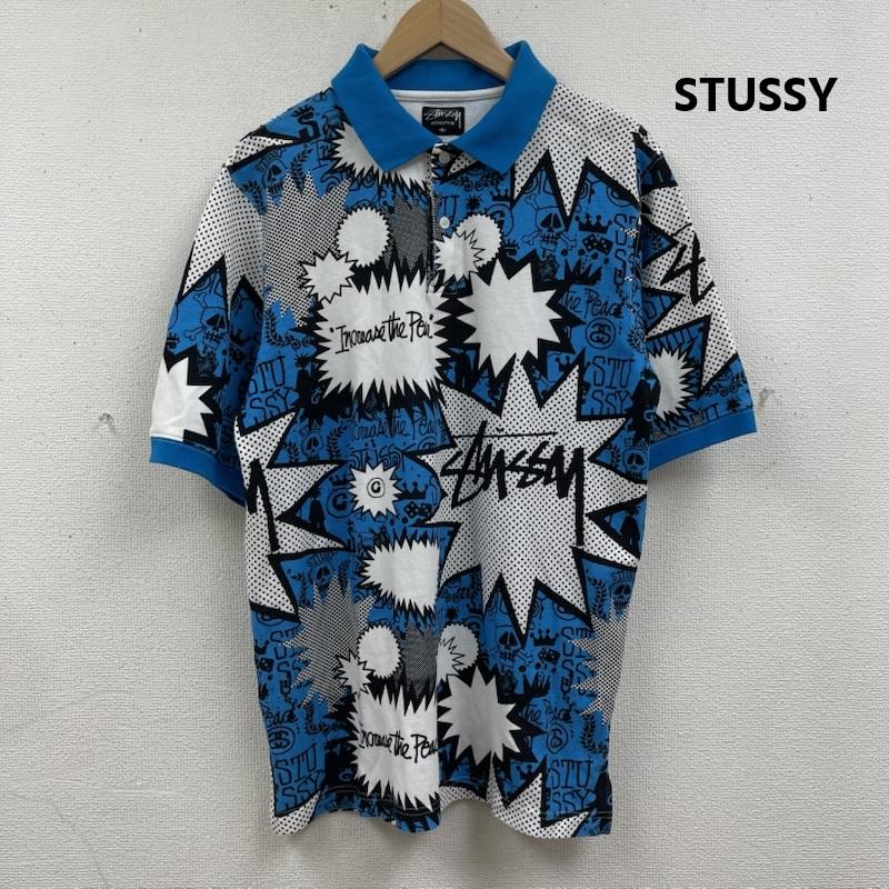 ステューシー STUSSY ポロシャツ 半袖 POP SHOUT POLO ポップシャウト 半袖 総柄 ポロシャツ M マルチカラー / マルチカラー / multicolor メンズ USED 古着 中古 50167435