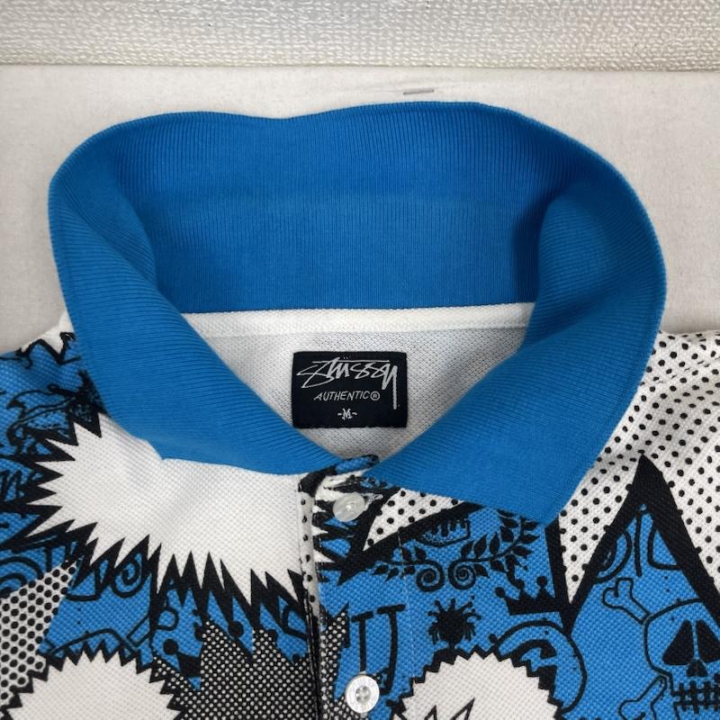 ステューシー STUSSY ポロシャツ 半袖 POP SHOUT POLO ポップシャウト 半袖 総柄 ポロシャツ M マルチカラー / マルチカラー / multicolor メンズ USED 古着 中古 50167435