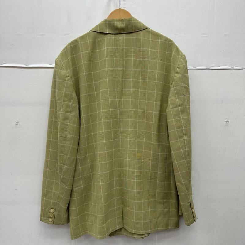 ドリスヴァンノッテン DRIES VAN NOTEN ジャケット、上着 ジャケット、ブレザー 初期 チェック ダブル ジャケット - 緑 / グリーン / green メンズ USED 古着 中古 50167438