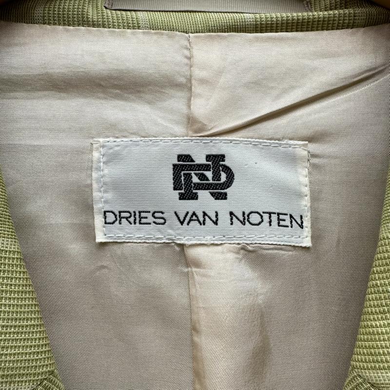 ドリスヴァンノッテン DRIES VAN NOTEN ジャケット、上着 ジャケット、ブレザー 初期 チェック ダブル ジャケット - 緑 / グリーン / green メンズ USED 古着 中古 50167438
