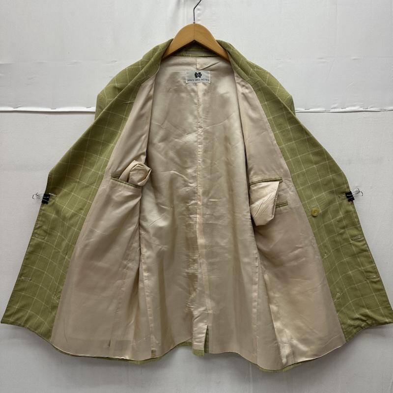 ドリスヴァンノッテン DRIES VAN NOTEN ジャケット、上着 ジャケット、ブレザー 初期 チェック ダブル ジャケット - 緑 / グリーン / green メンズ USED 古着 中古 50167438