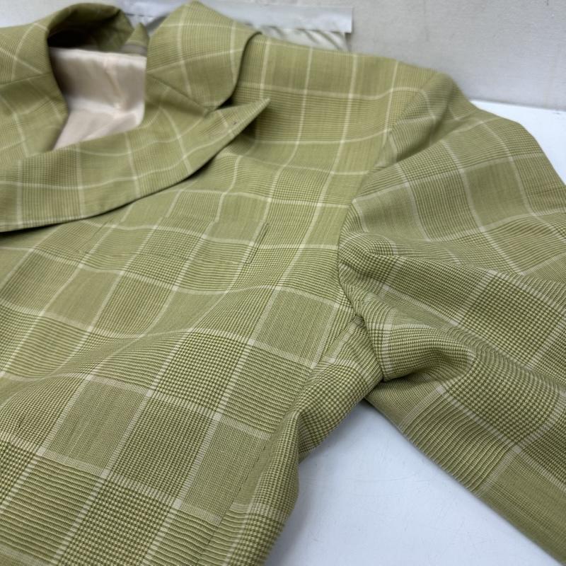 ドリスヴァンノッテン DRIES VAN NOTEN ジャケット、上着 ジャケット、ブレザー 初期 チェック ダブル ジャケット - 緑 / グリーン / green メンズ USED 古着 中古 50167438