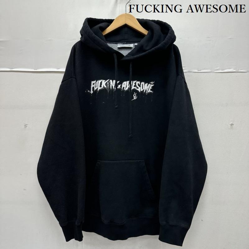 ファッキンオーサム FUCKING AWESOME パーカー 長袖 グラフィック プリント パーカー XL 黒 / ブラック / black メンズ USED 古着 中古 50167439