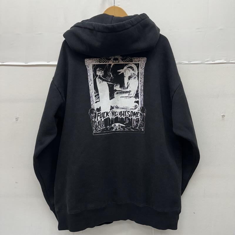 ファッキンオーサム FUCKING AWESOME パーカー 長袖 グラフィック プリント パーカー XL 黒 / ブラック / black メンズ USED 古着 中古 50167439