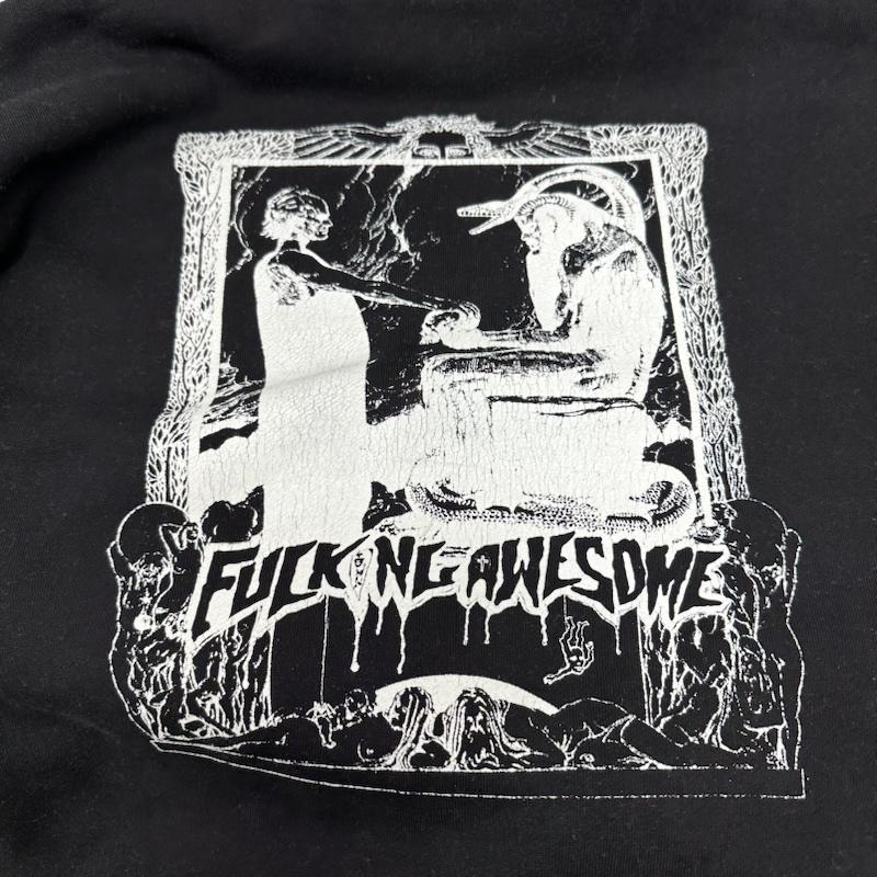 ファッキンオーサム FUCKING AWESOME パーカー 長袖 グラフィック プリント パーカー XL 黒 / ブラック / black メンズ USED 古着 中古 50167439