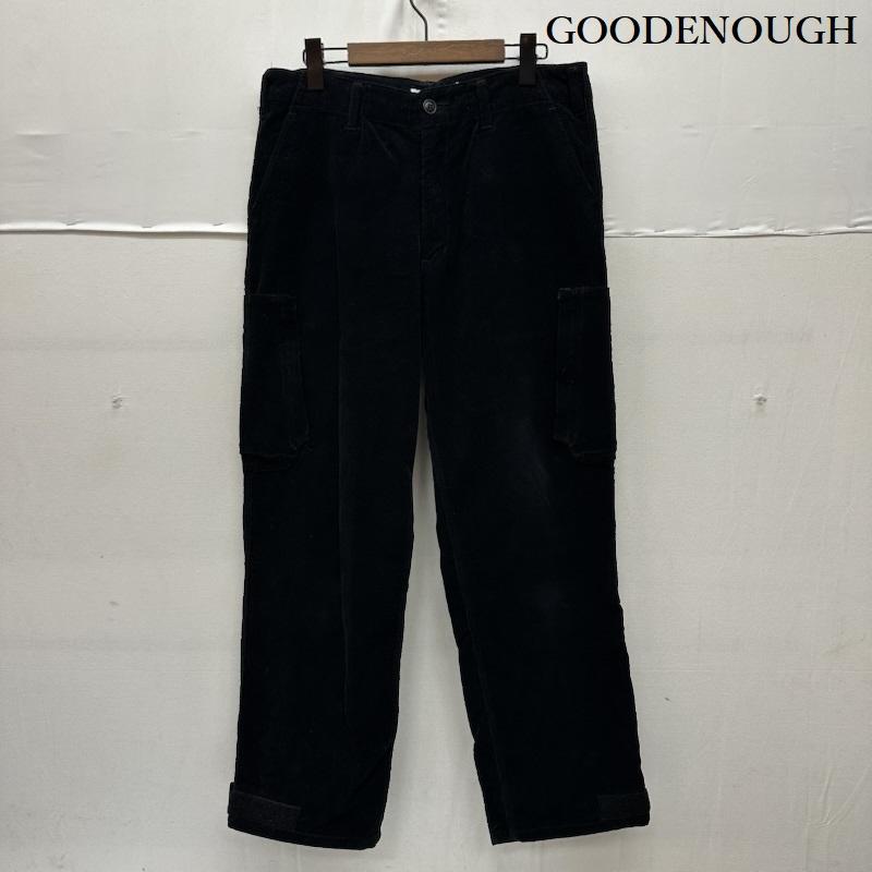 グッドイナフ GOODENOUGH パンツ ワークパンツ、ペインターパンツ 90s FINESSE コーデュロイ カーゴ パンツ M 黒 / ブラック / black メンズ USED 古着 中古 50167441