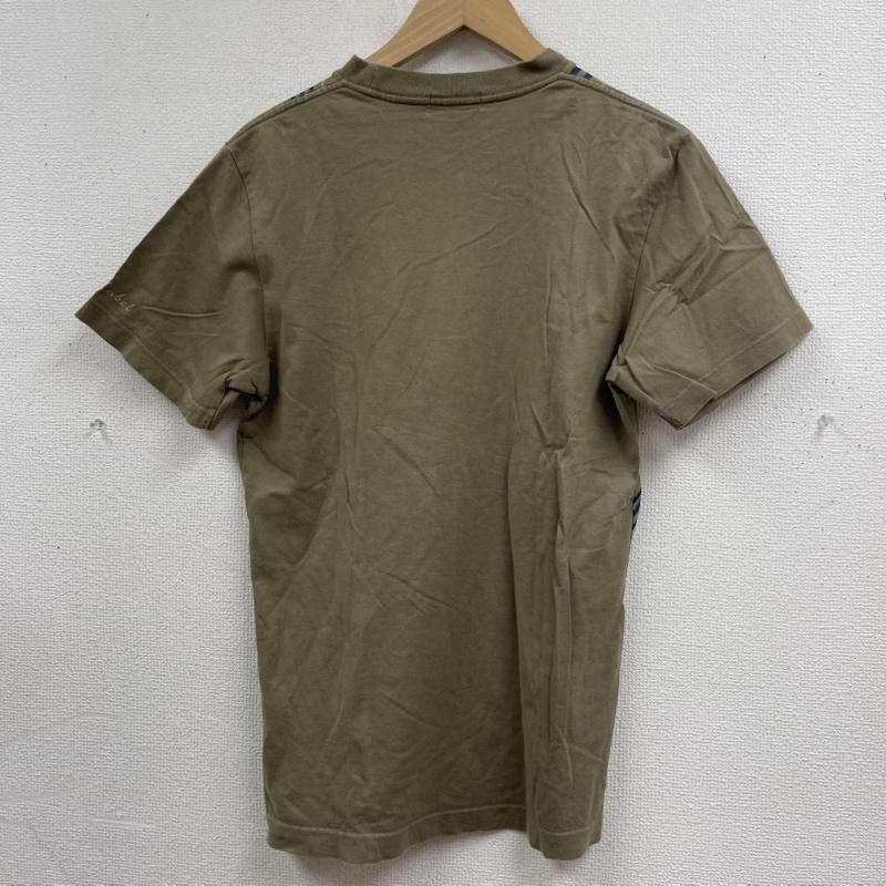 バーバリー・ブルーレーベル BURBERRY BLUE LABEL Tシャツ 半袖 日本製 ユニオンジャック柄 チェック柄 半袖 Tシャツ カットソー fa806-165-64 S カーキオリーブ / カーキオリーブ / メンズ USED 古着 中古 50167443