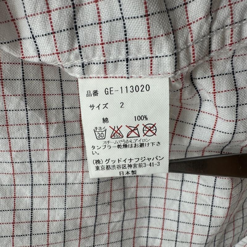 グッドイナフ GOODENOUGH シャツ、ブラウス 長袖 00s 4 THE FUTURE チェック BD シャツ GE-113020 2 白 / ホワイト / white X マルチカラー / マルチカラー / multicolor メンズ USED 古着 中古 50167444