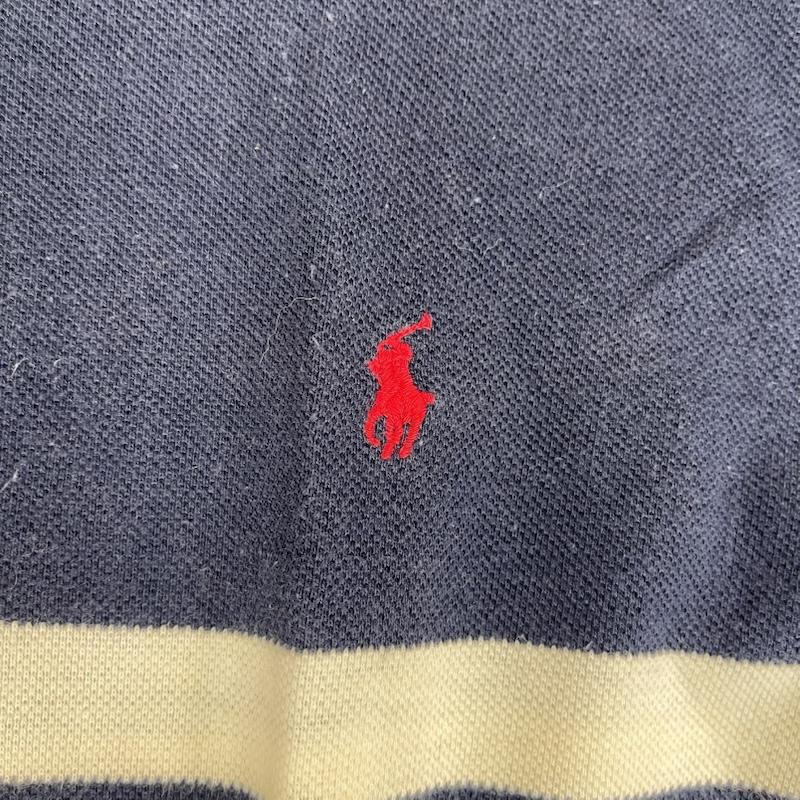 ポロバイラルフローレン Polo by RALPH LAUREN ポロシャツ 半袖 ヴィンテージ ポニー刺繍 半袖 ボーダー ポロシャツ L マルチカラー / マルチカラー / multicolor メンズ USED 古着 中古 50167446