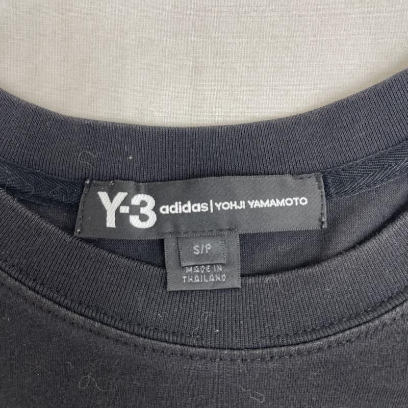 ワイスリー Y-3 Tシャツ 半袖 Adidas コラボ バックロゴ プリント Tシャツ カットソー S 黒 / ブラック / black メンズ USED 古着 中古 50167449