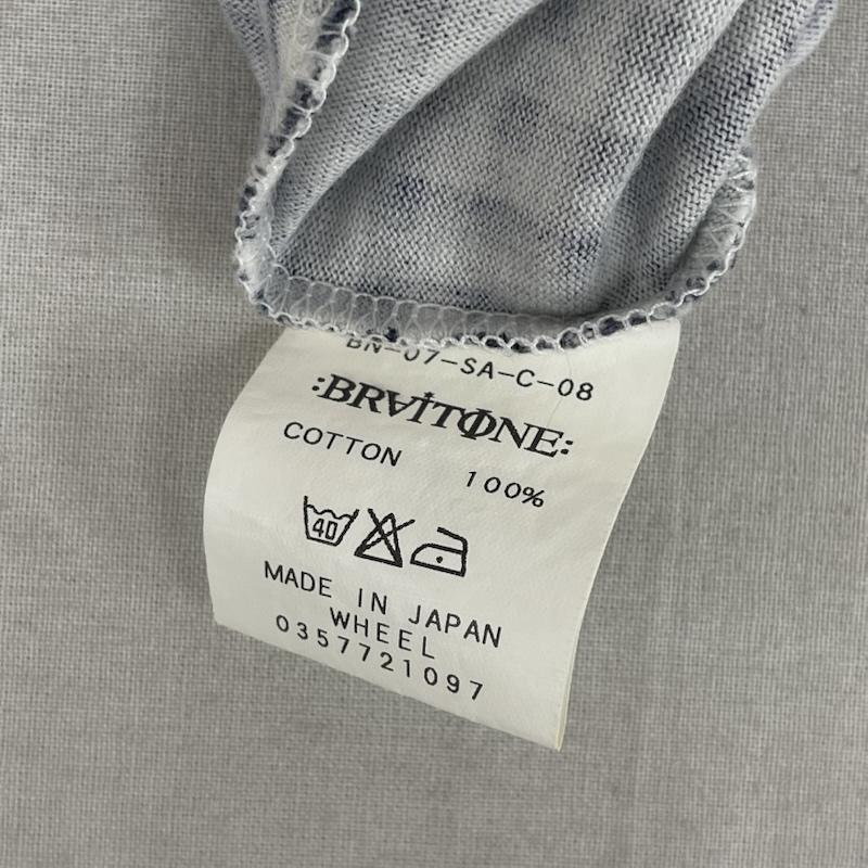 ブライトン BRAITONE Tシャツ 半袖 日本製 ブロックチェック柄 半袖 ポケットTシャツ カットソー XL 紺 / ネイビー / navy メンズ USED 古着 中古 50167452