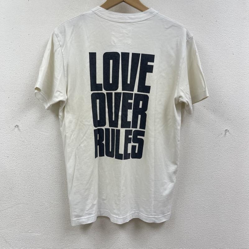 サカイ Sacai Tシャツ 半袖 21ss Hank Willis Thomas コラボ LOVE OVER RULES TEE 211-0176s 1 白 / ホワイト / white メンズ USED 古着 中古 50167454