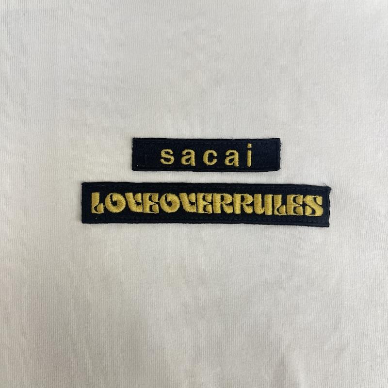 サカイ Sacai Tシャツ 半袖 21ss Hank Willis Thomas コラボ LOVE OVER RULES TEE 211-0176s 1 白 / ホワイト / white メンズ USED 古着 中古 50167454