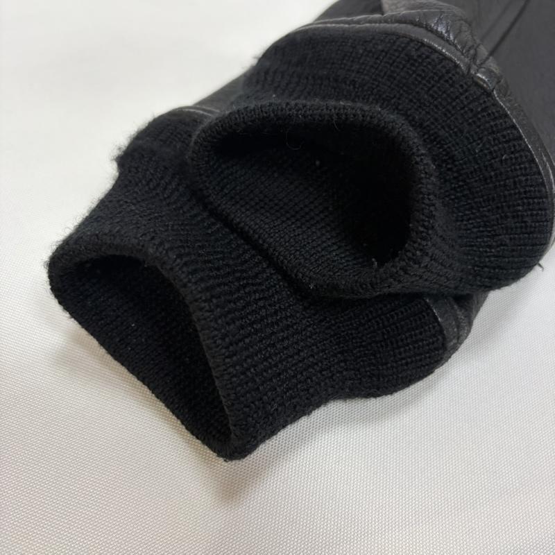 ニードルス Needles ジャケット、上着 ジャンパー、ブルゾン deerskin sleeve award jacket レザースタジャン アワードジャケット ディアスキン M 無地 黒 / ブラック / black X 紺 / ネイビー / navy メンズ USED 古着 中古 50167457