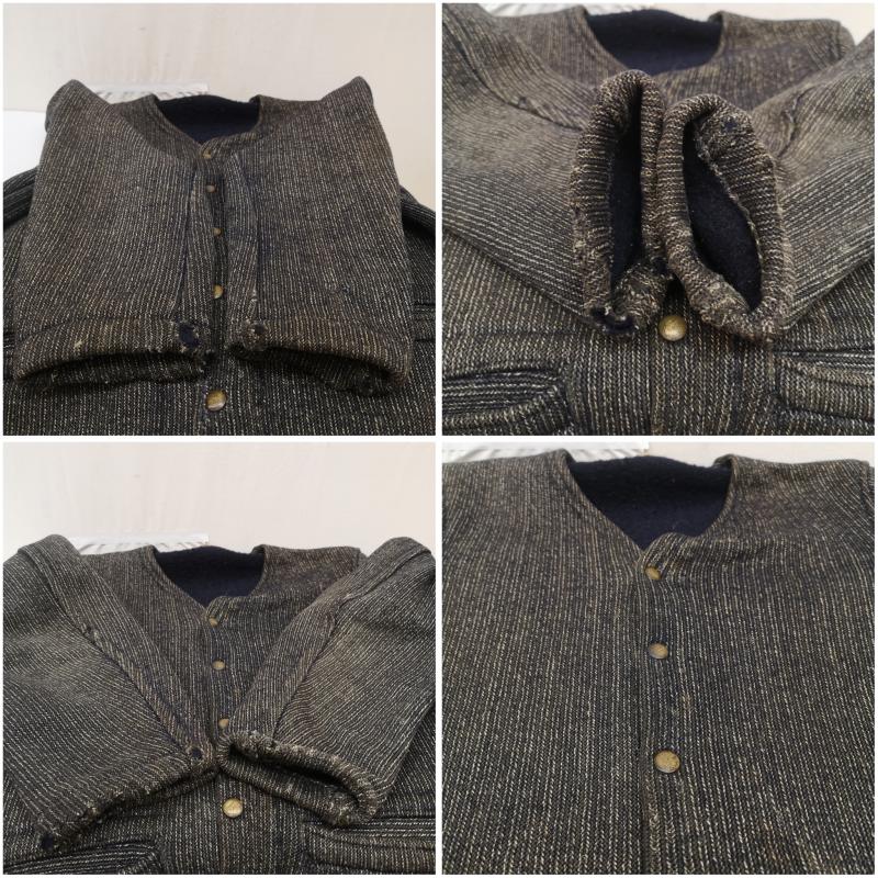 ブラウンズビーチジャケット BROWN S BEACH JACKET ジャケット、上着 ジャンパー、ブルゾン 40s ノーカラー ジャケット カーディガン 三角タグ メンズ USED 古着 中古 50167458