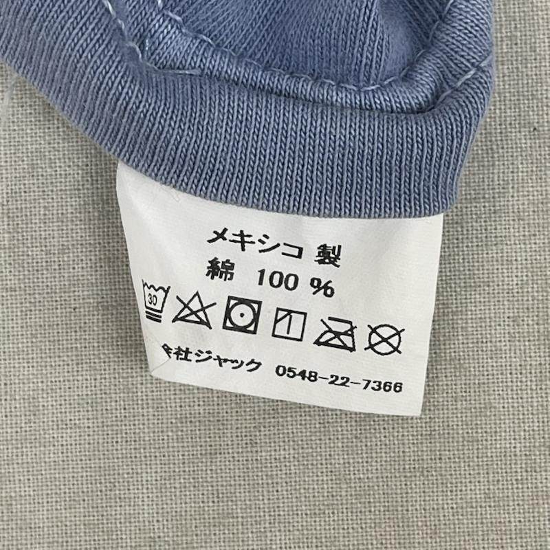 ステューシー STUSSY Tシャツ 半袖 メキシコ製 PEOPLE STRIPE PIGMENT DYED TEE ロゴ プリント Tシャツ カットソー M 水色 / ライトブルー / メンズ USED 古着 中古 50167460